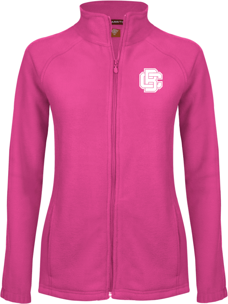 Bethune Cookman Ladies Fleece Full Zip Jacket Primary Mark - ONLINE ONLY
