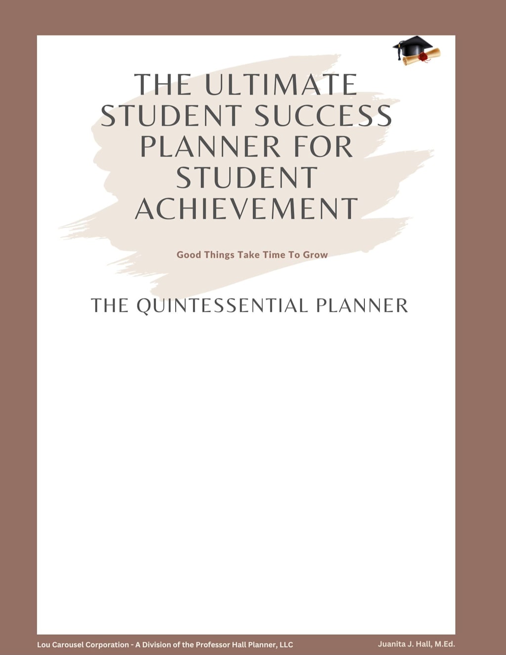 PROFESSOR HALL UNDATED PLANNER