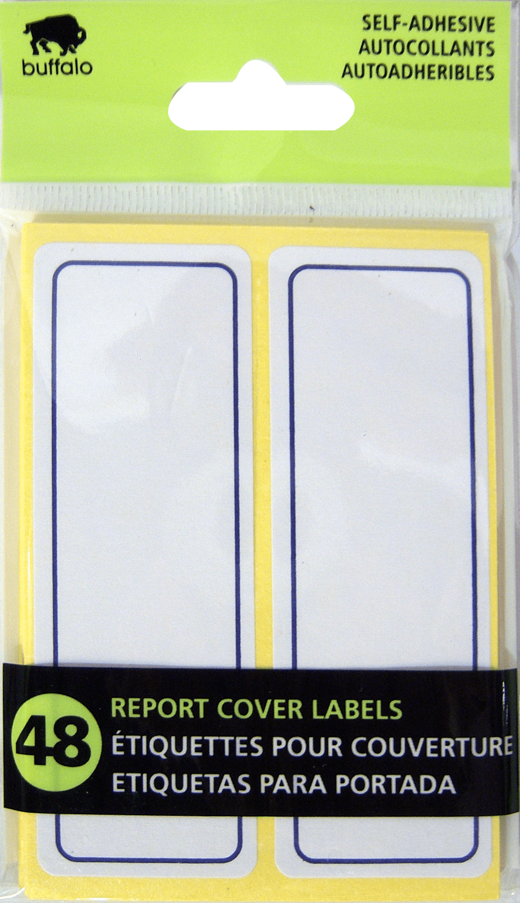 LABEL 48PK REPORT CVR ADHESIVE