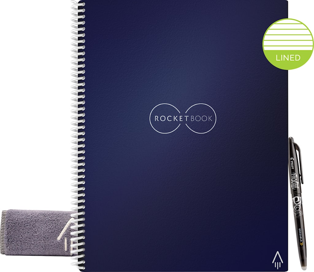 Rocketbook Core Smart Dotted Rule Notebook  Blue - 8.5 x 11 in.