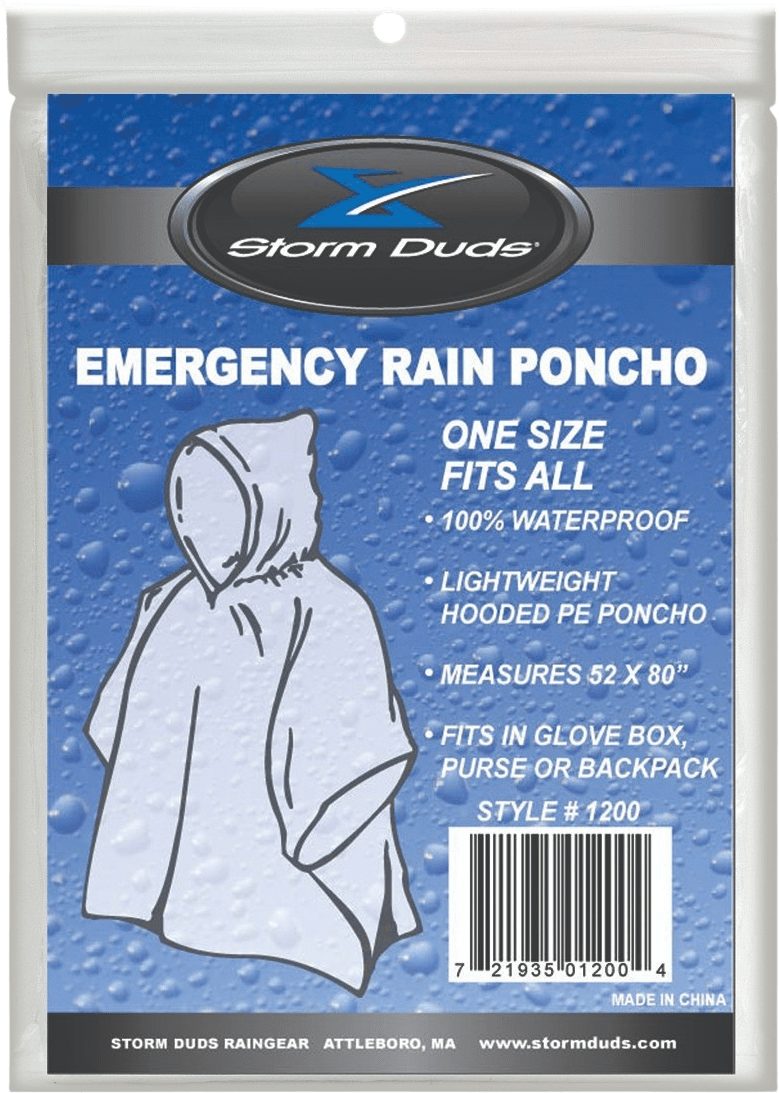 Rain Poncho/Emergency Clear