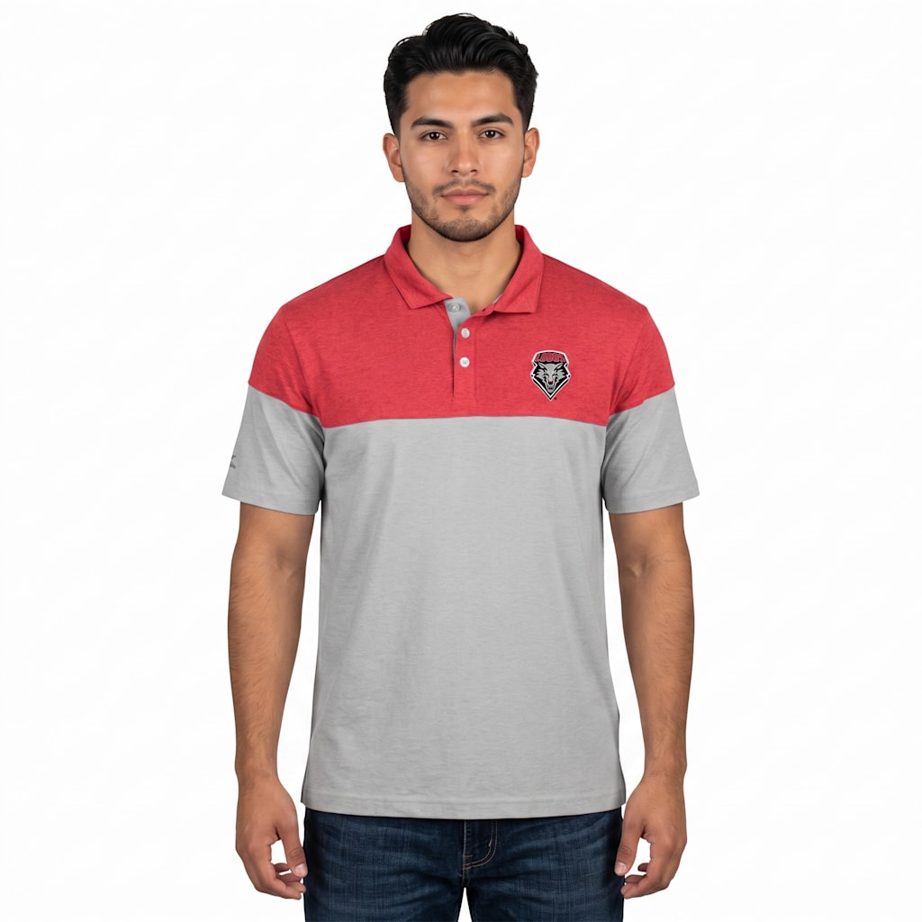 University of New Mexico Lobos Colorblock Polo
