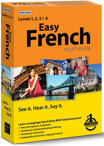Easy French Platinum Language Learning Software for Windows (Download) - ONLINE ONLY