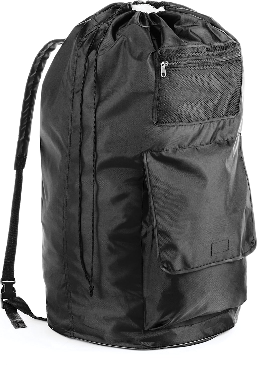 Whitmor Dura-Clean Laundry Backpack - Black