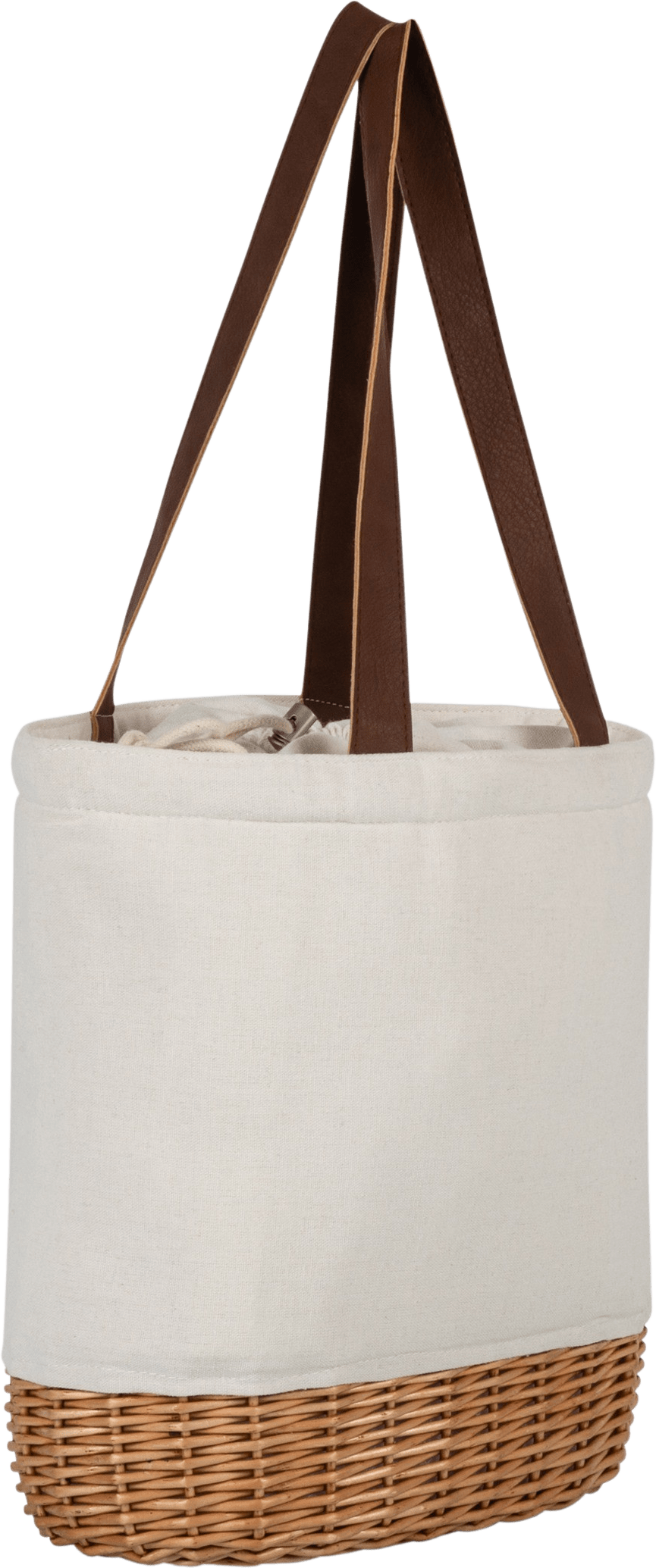 PICO WILLOW AND CANVAS LUNCH BASKET