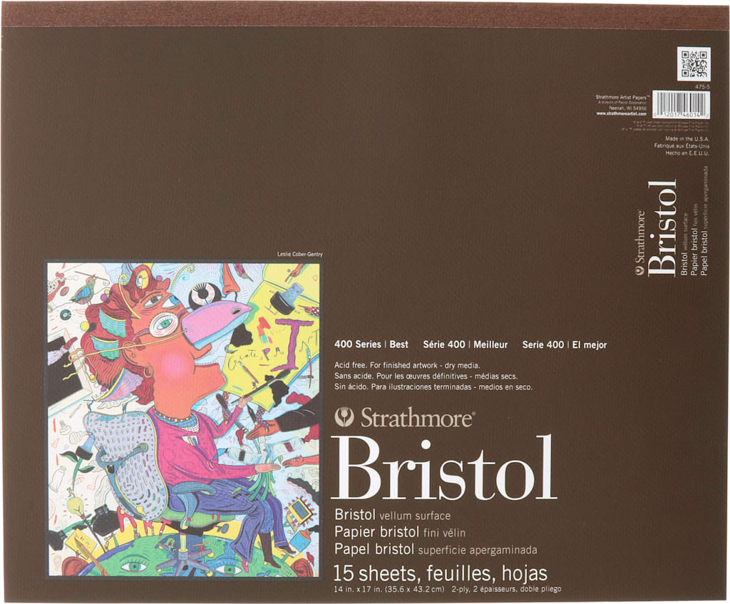 Bristol 400 Series 2Ply Vellum 14X17 Tape Bound 15/Sheets