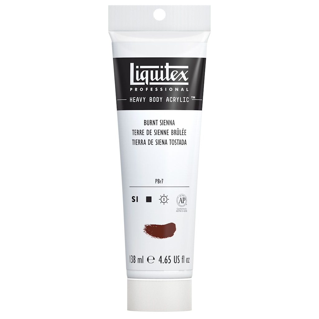 HEAVY BODY ACRYLIC 4.65OZ TUBE BURNT SIENNA