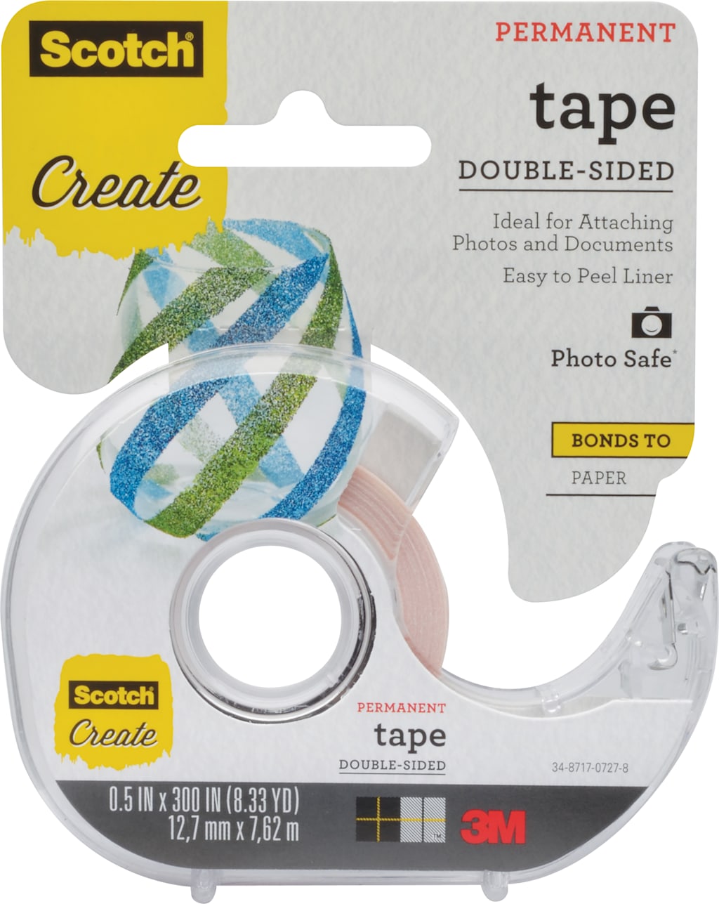 MOUNTING TAPE NO. 002 PHOTO 1/2 INCH X 300 INCHES