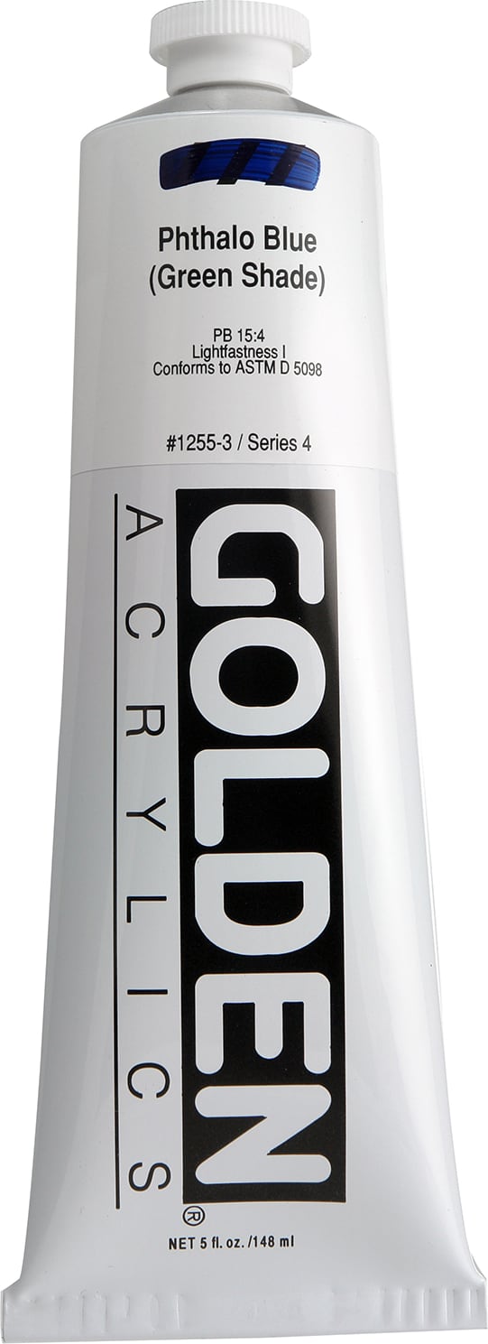 Heavy Body Acrylic Pthalo Blue/Green Shade 5 oz.