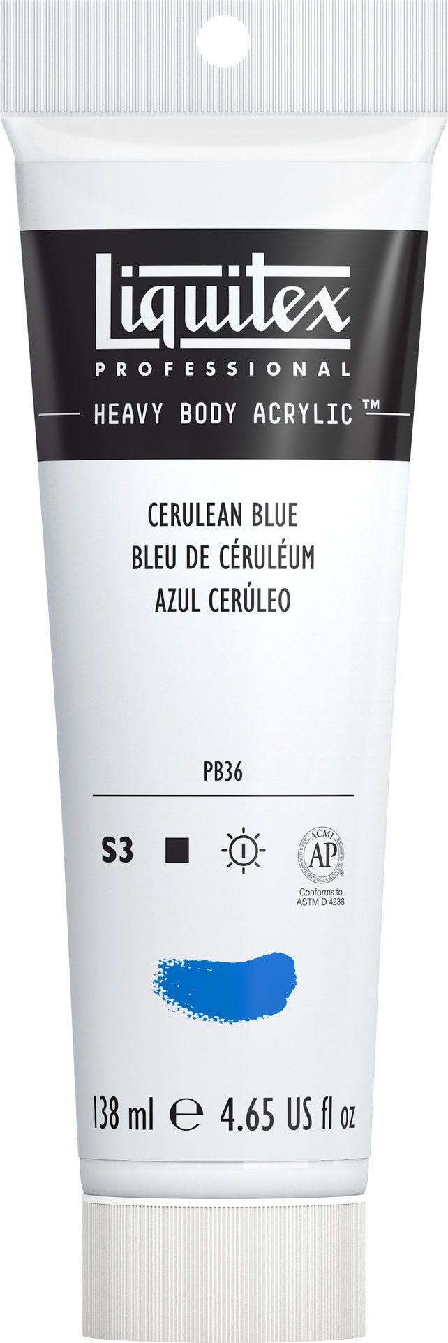 HB ACRYLIC 4.65OZ TUBE  CERULEAN BLUE