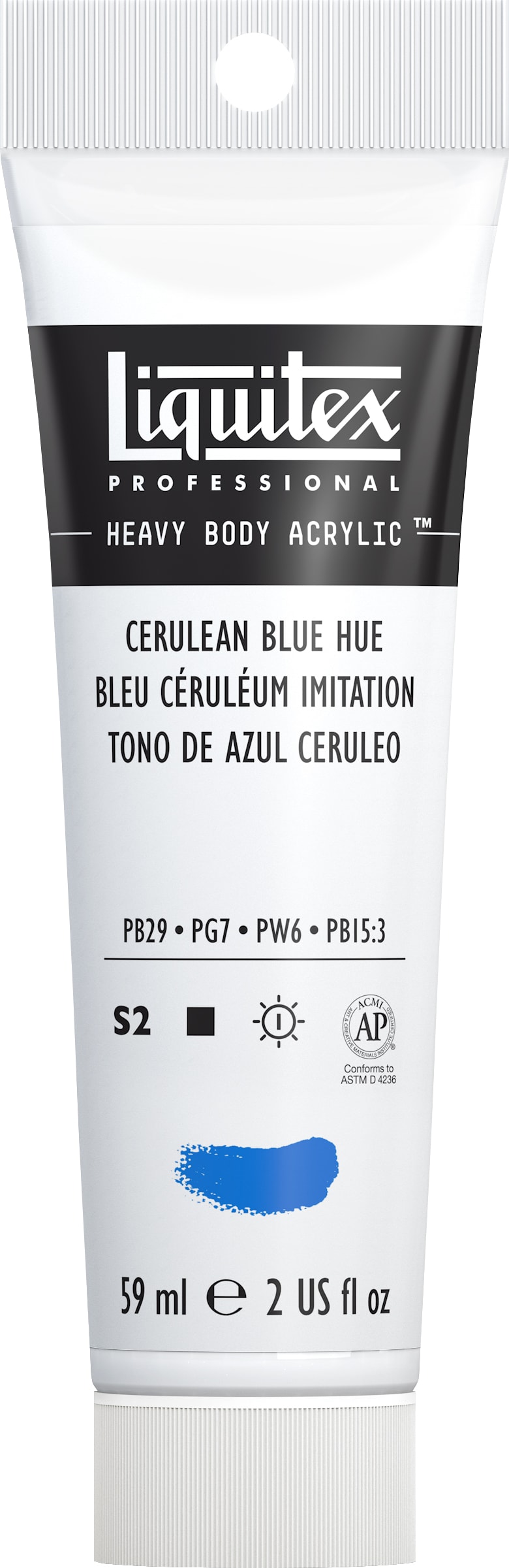 Heavy Body Acrylic 2oz Cerulean Blue Hue