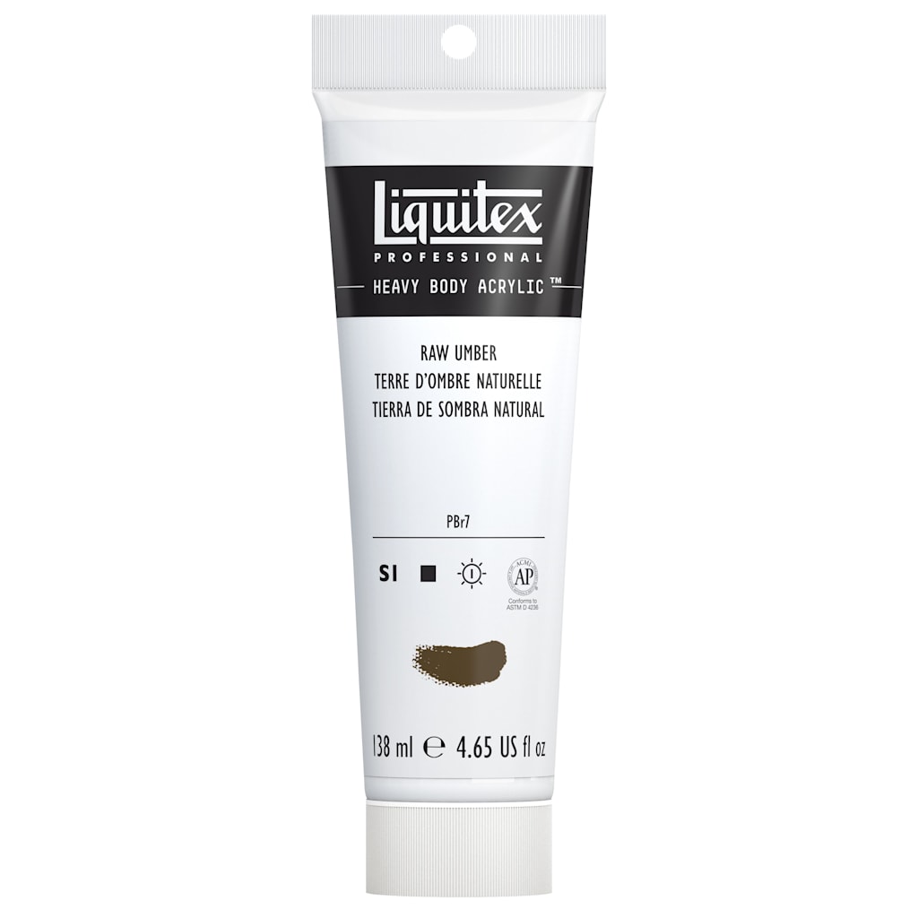 HEAVY BODY ACRYLIC 4.65OZ TUBE BE RAW UMBER