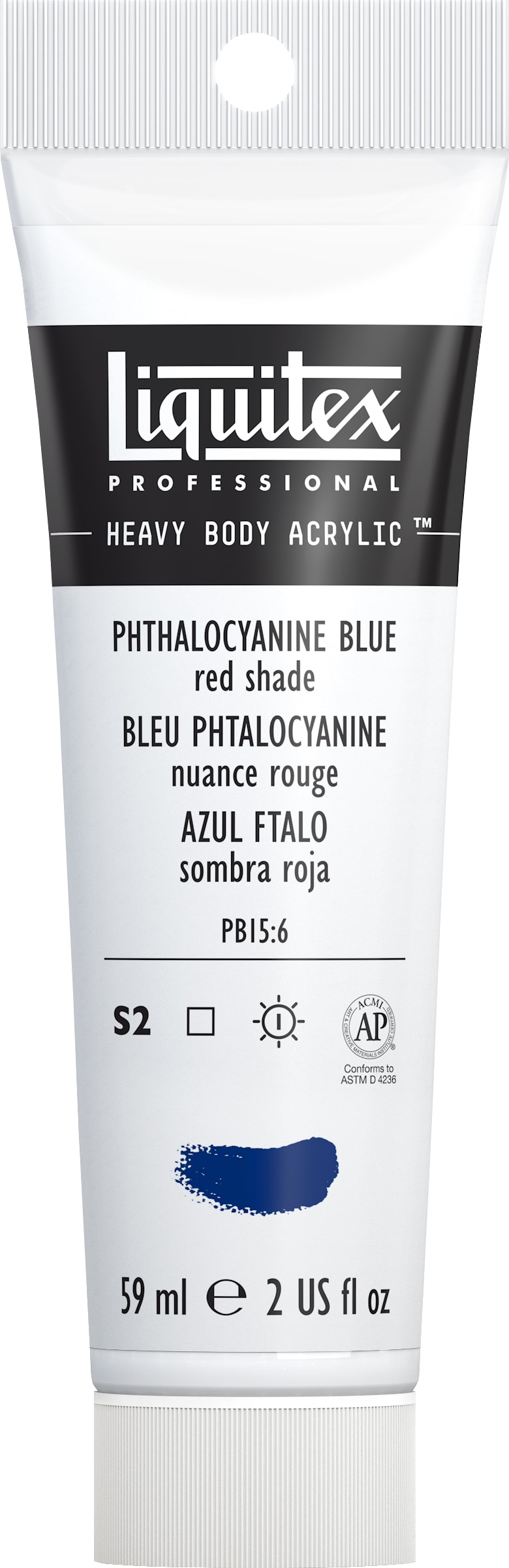 Heavy Body Acrylic 2oz Phthalo Blue Red Shade