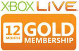 MICROSOFT XBOX LIVE 12 MO GOLD CARD X360