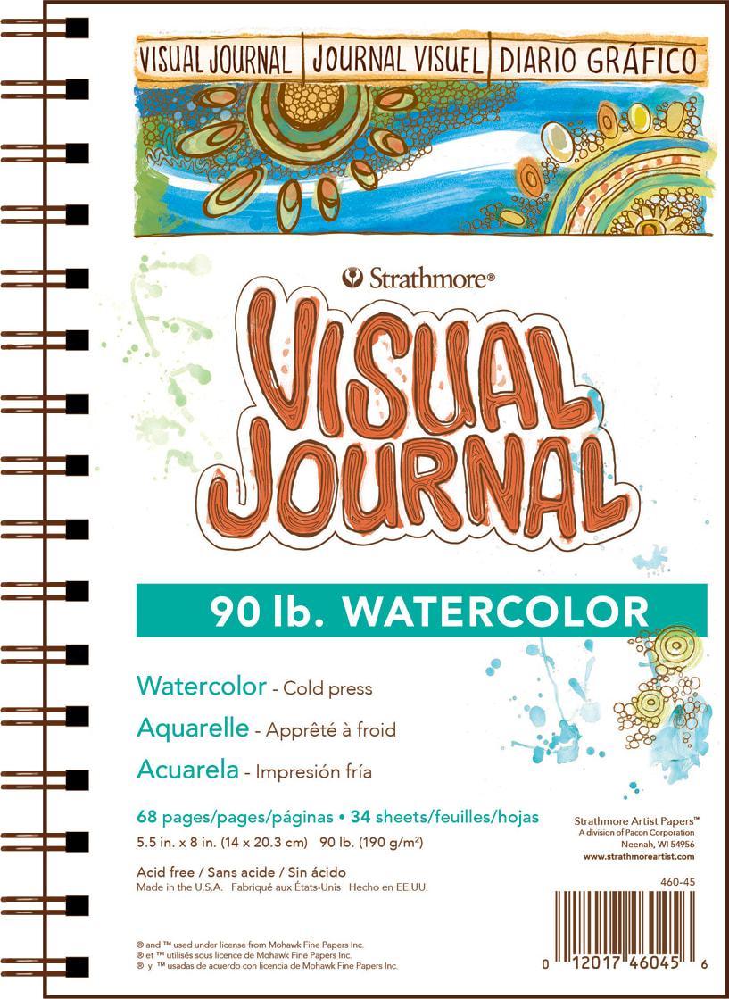 VISUAL JOURNAL WATERCOLOR 140# 5.5X8 68 PAGES