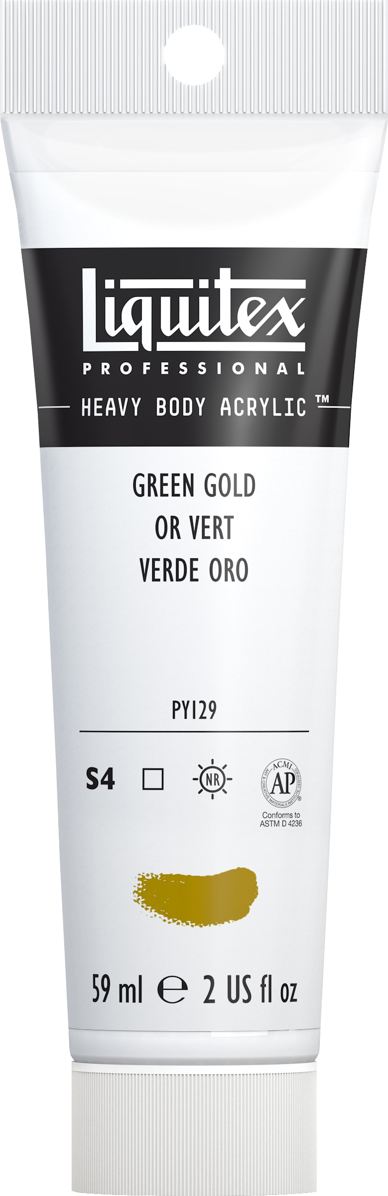 Heavy Body Acrylic 2oz Green Gold
