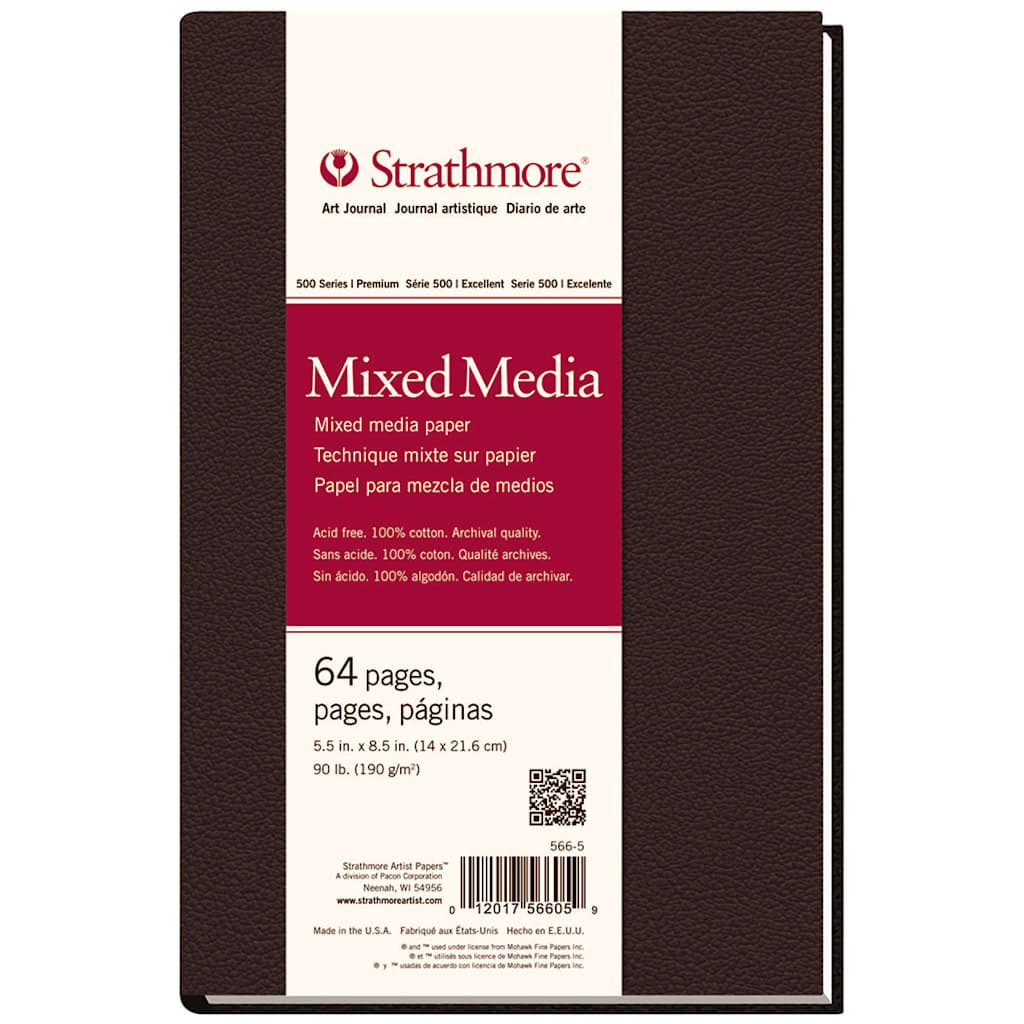 ART JOURNAL HARD BOUND MIX MEDIA 5.5X8.5