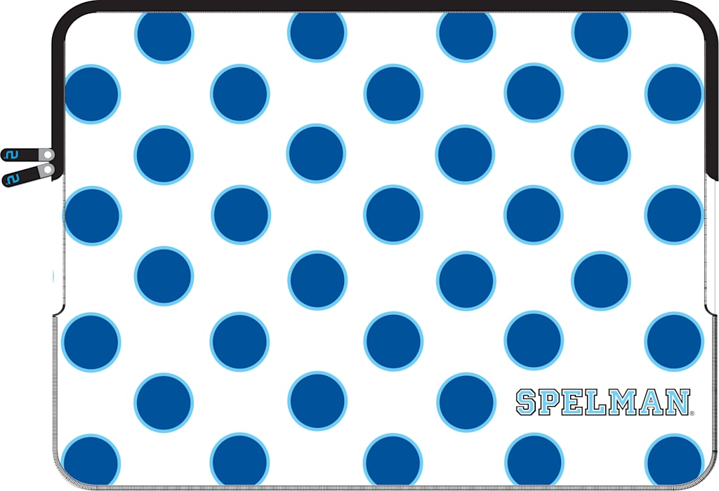 Spelman Logo Neoprene Laptop Sleeve 13'' - Polka Dot