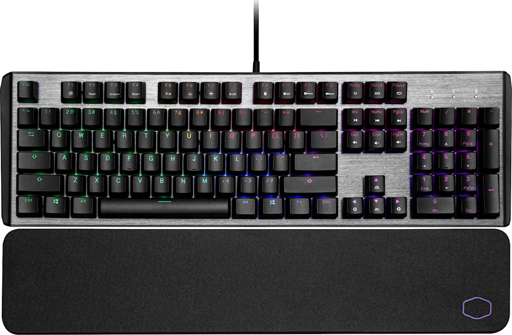 Cooler Master CK550 V2 Mechanical Gaming Keyboard, 18.35 x 5.31 x 1.61in, Black