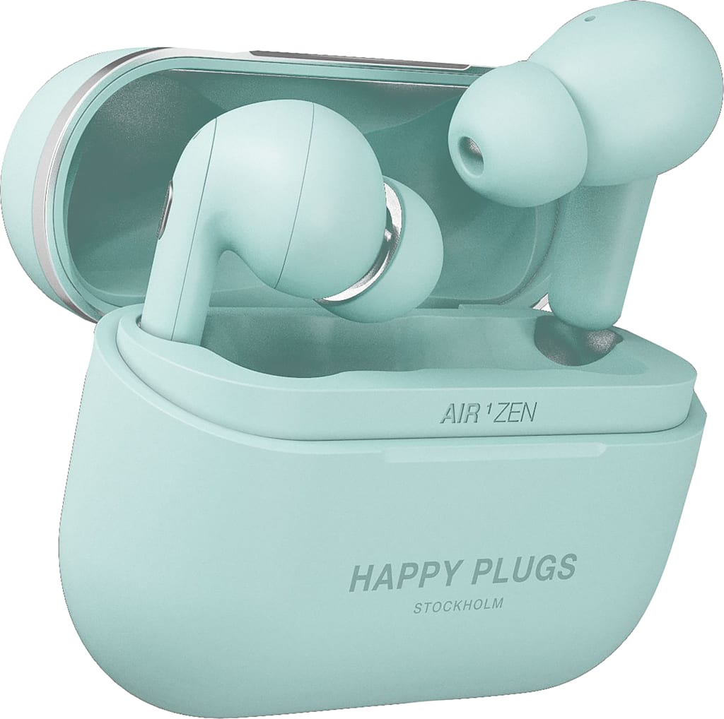 Happy Plugs Air 1 Zen True Wireless Earbuds, Mint