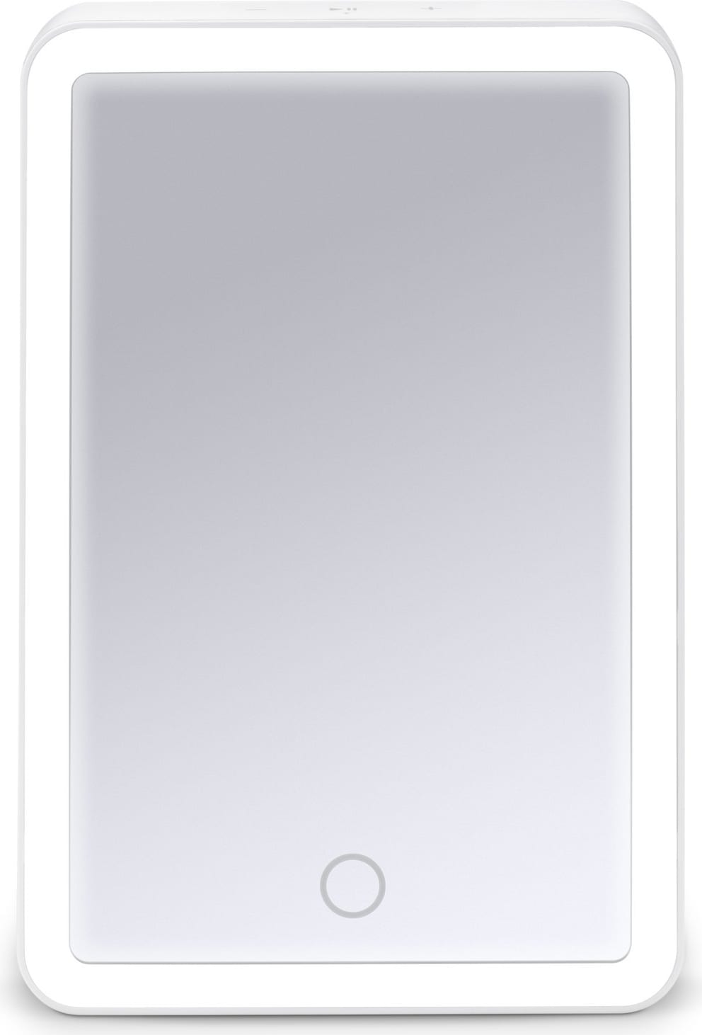 iHome Beauty Portable Lighted Vanity Mirror with Bluetooth Speaker in White - ONLINE ONLY