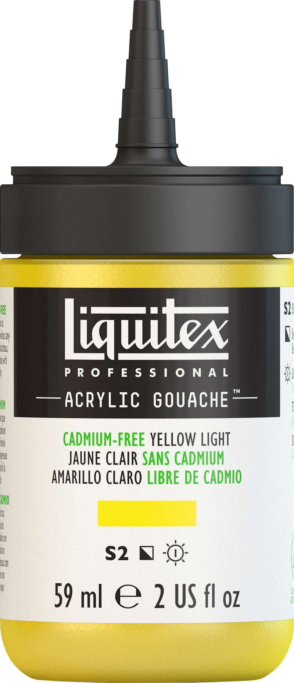 ACRYLIC GOUACHE 59ML CADMIUM FREE YELLOW LIGHT