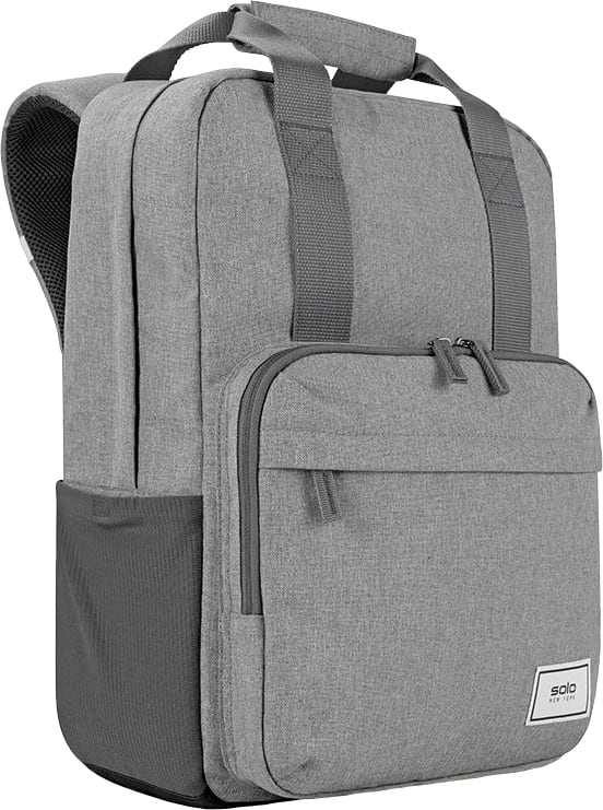 Solo New York RE:CLAIM Recycled Backpack 15.6in, Gray - ONLINE ONLY