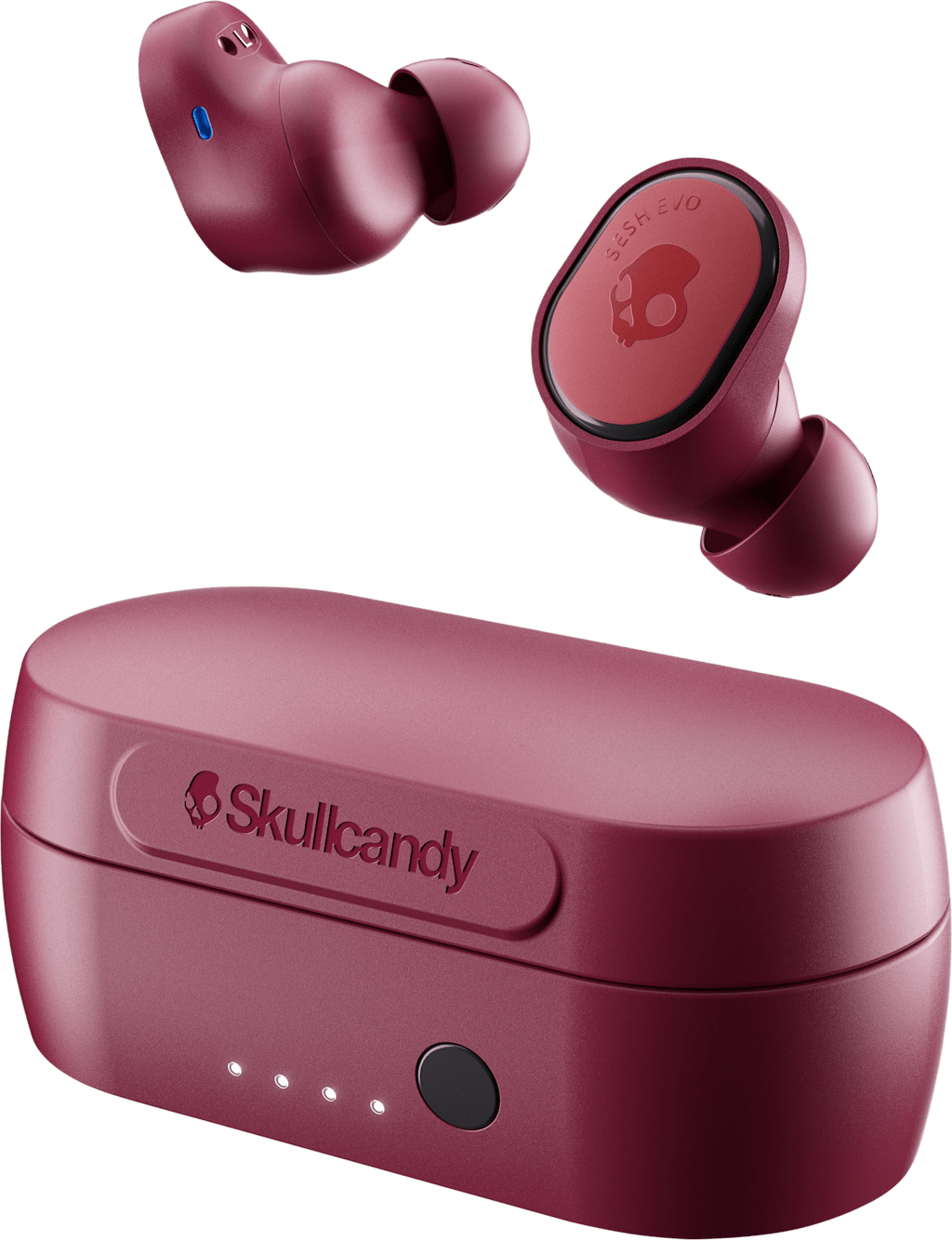 Skullcandy Sesh Evo True Wireless In-Ear Earbuds, Deep Red - ONLINE ONLY