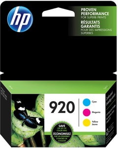 HP 920 Original Ink Cartridge - Cyan, Magenta, Yellow - Inkjet - ONLINE ONLY