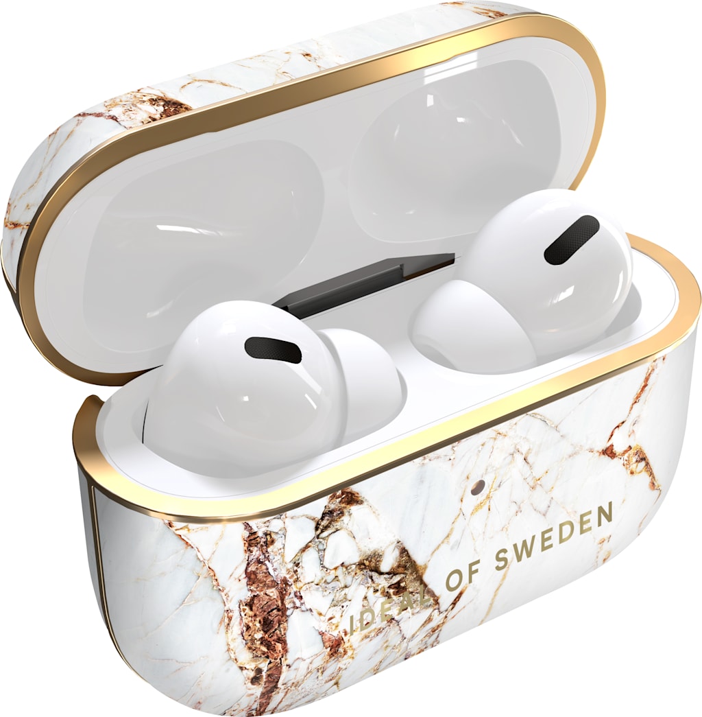 IDEAL OF SWEDEN Printed AirPod Case, AirPod Pro 1/2, Carrara Gold Marble