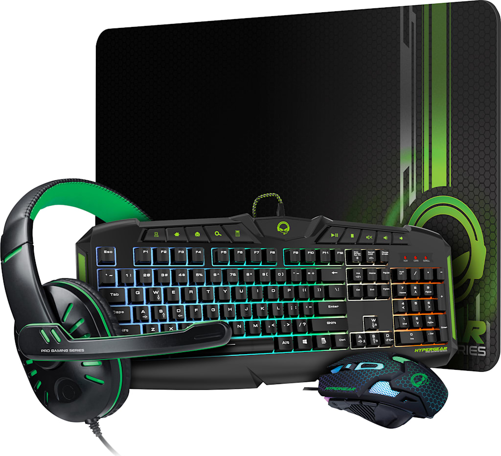 HyperGear 4-in-1 Gaming Kit 2022, Green