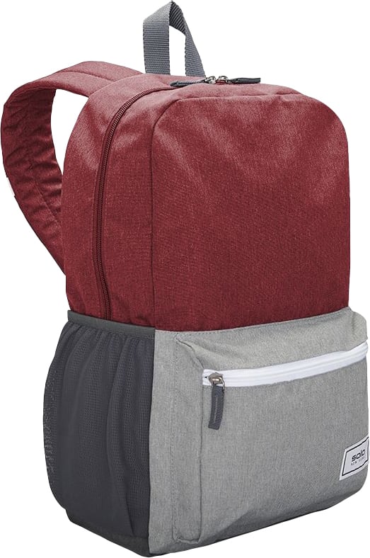 Solo New York RE:SOLVE Recycled Backpack 15.6in, Merlot/Gray - ONLINE ONLY
