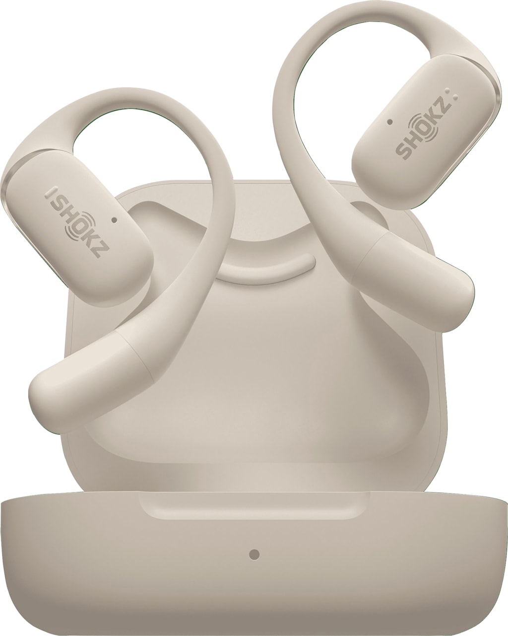Shokz OpenFit Open-Ear True Wireless Earbuds, Beige