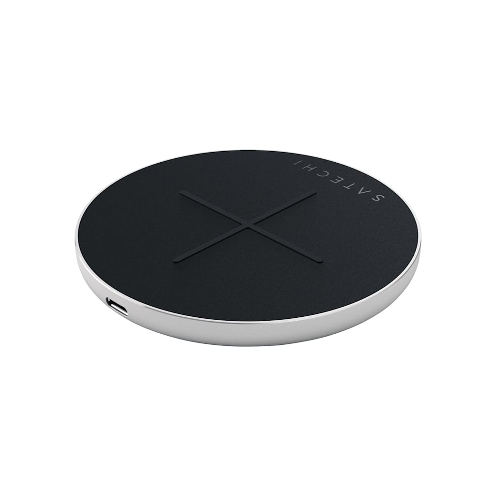 Satechi Aluminum Type-C PD & QC Wireless Charger, Silver - ONLINE ONLY