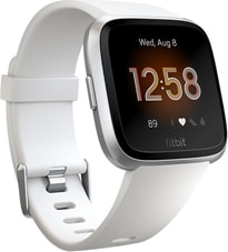 Fitbit Versa Lite Edition Smartwatch  - White/Silver Aluminum - ONLINE ONLY