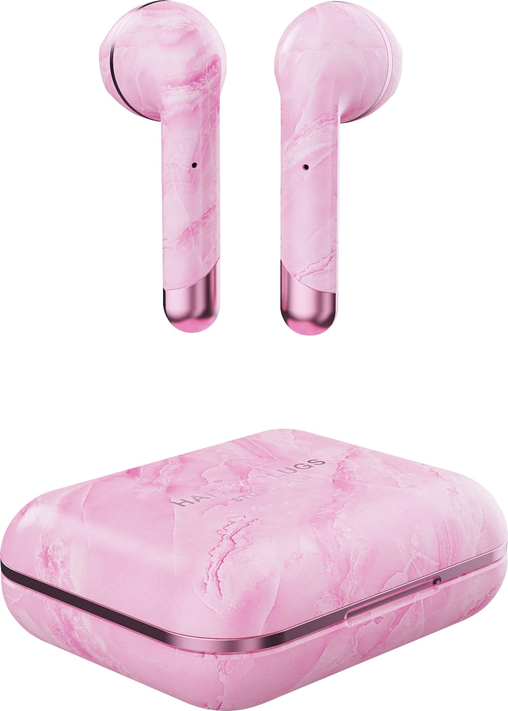 Happy Plugs Air True Wireless Earbuds, Pink Marble - ONLINE ONLY