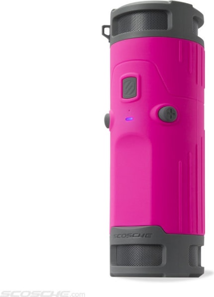 Rugged Wireless Speaker- Pink/Black - ONLINE ONLY