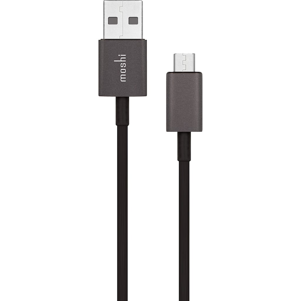 Moshi USB Cable To Micro USB Connector Black (1M) - ONLINE ONLY