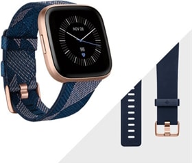 Fitbit Versa 2 Special Edition - Navy & Pink Woven Band/Copper Rose Aluminum Case - ONLINE ONLY