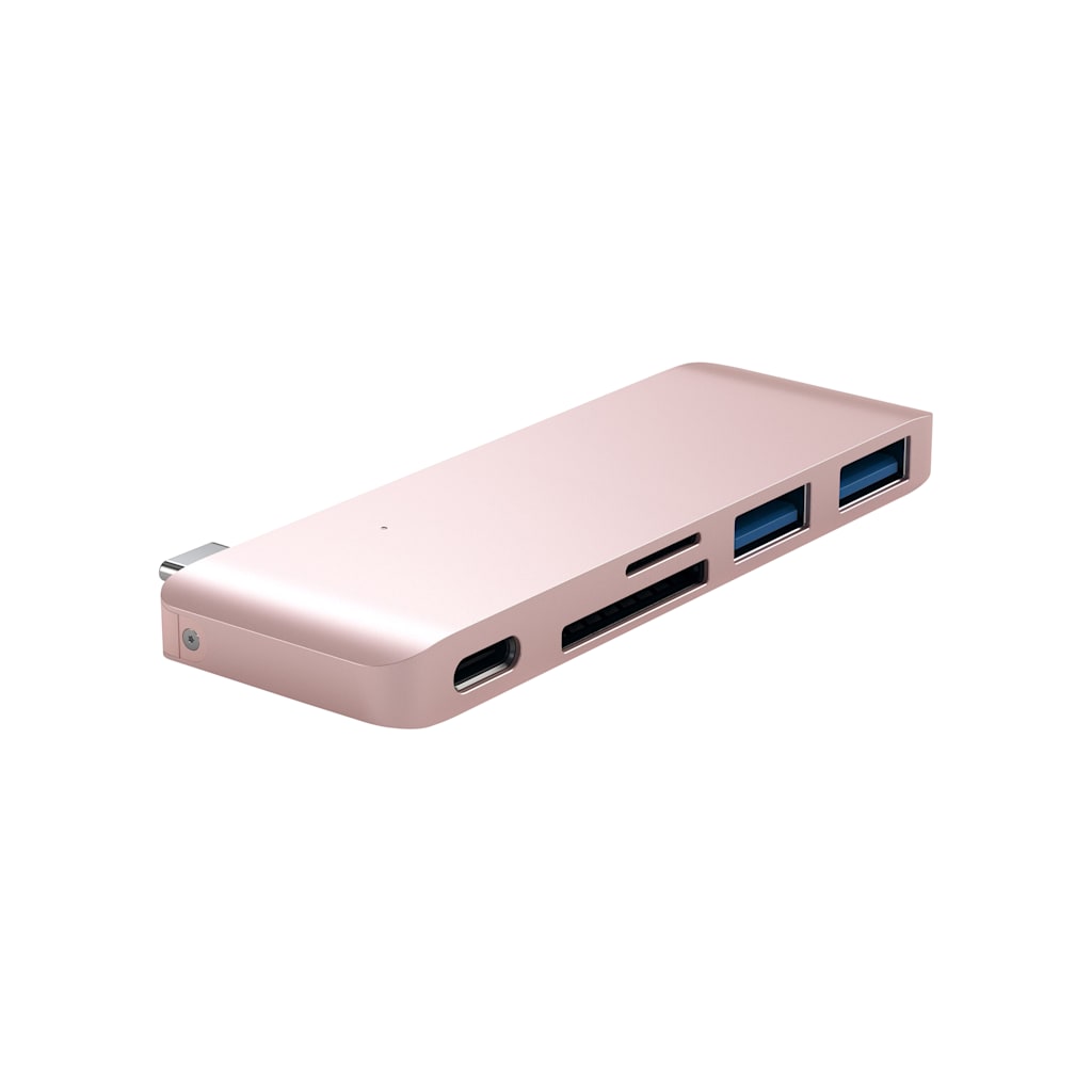 Satechi Type-C Passthrough USB Hub, Rose Gold - ONLINE ONLY