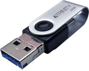 Patriot Trinity  32GB 3-in-1 USB Flash Drive- TYPE A/TYPE C/MICRO B