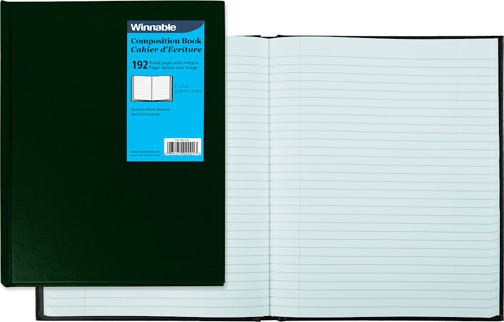 COMPBOOK 192PG HARDCVR GREEN