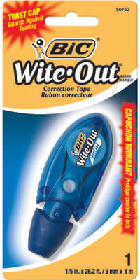WITE OUT TAPE/MINIT TWIST CORR