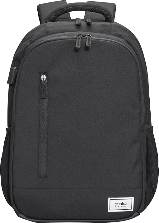 Solo New York RE:DEFin, E Recycled Backpack 18in, Black - ONLINE ONLY