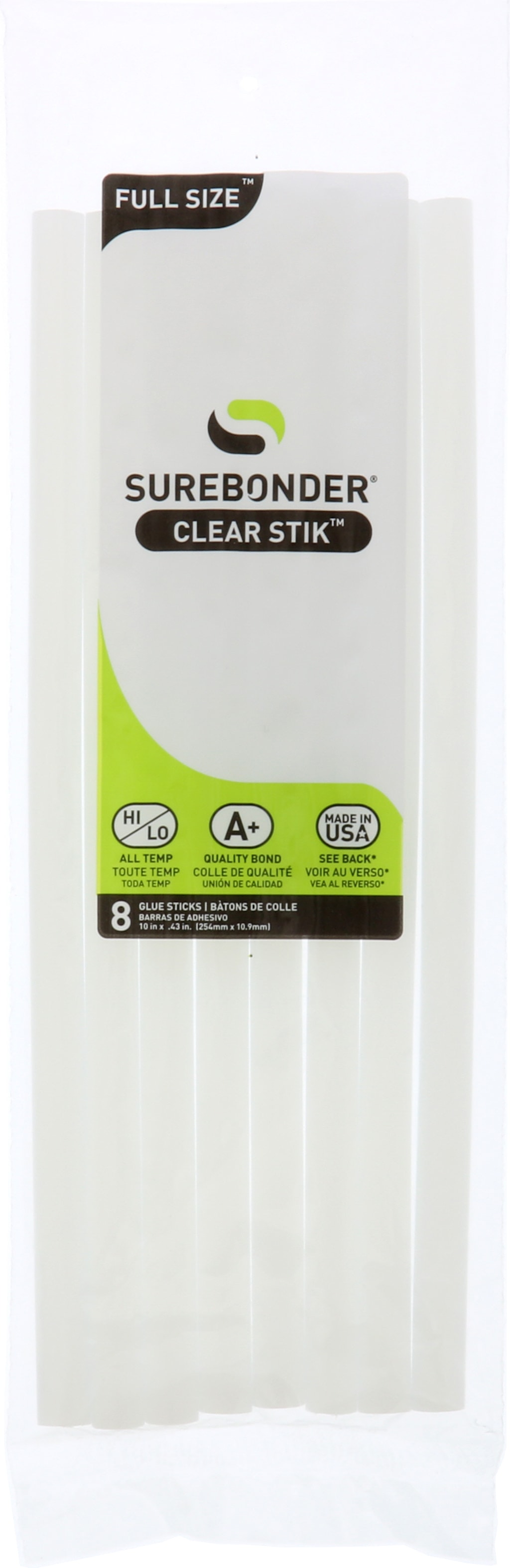 GLUE STICKS ALL TEMP 10 INch 8/PACK