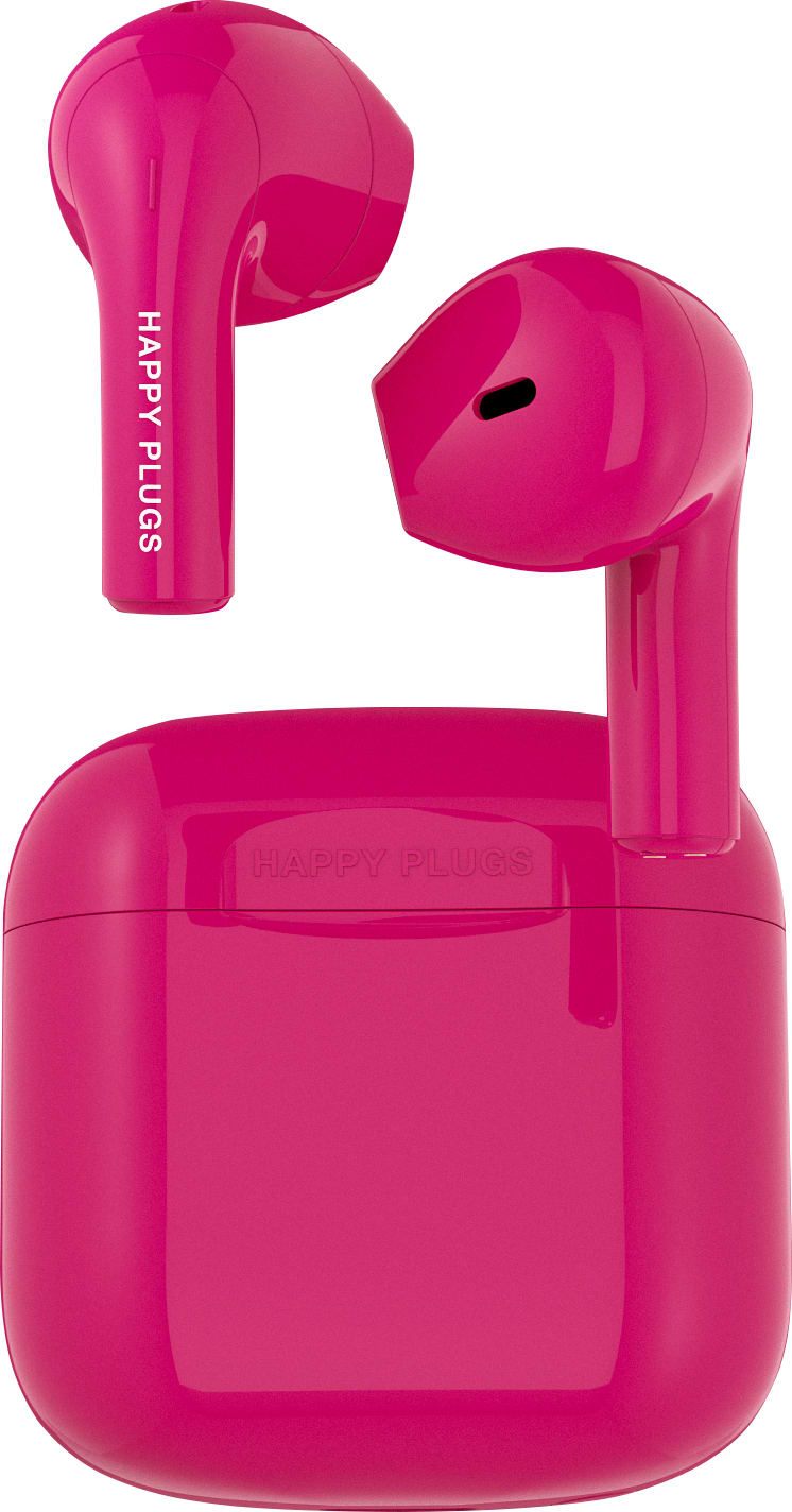 Happy Plugs Joy True Wireless Earbuds, Cerise