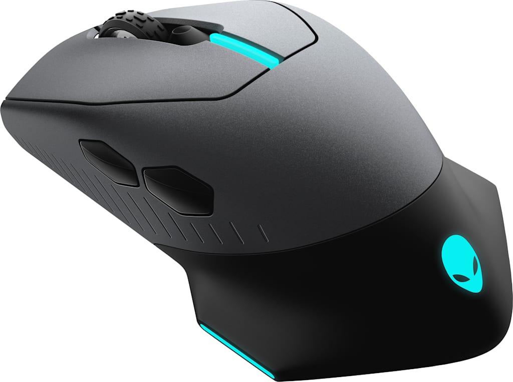 Dell Alienware AW610M Wired/Wireless Gaming Mouse, Gray - ONLINE ONLY