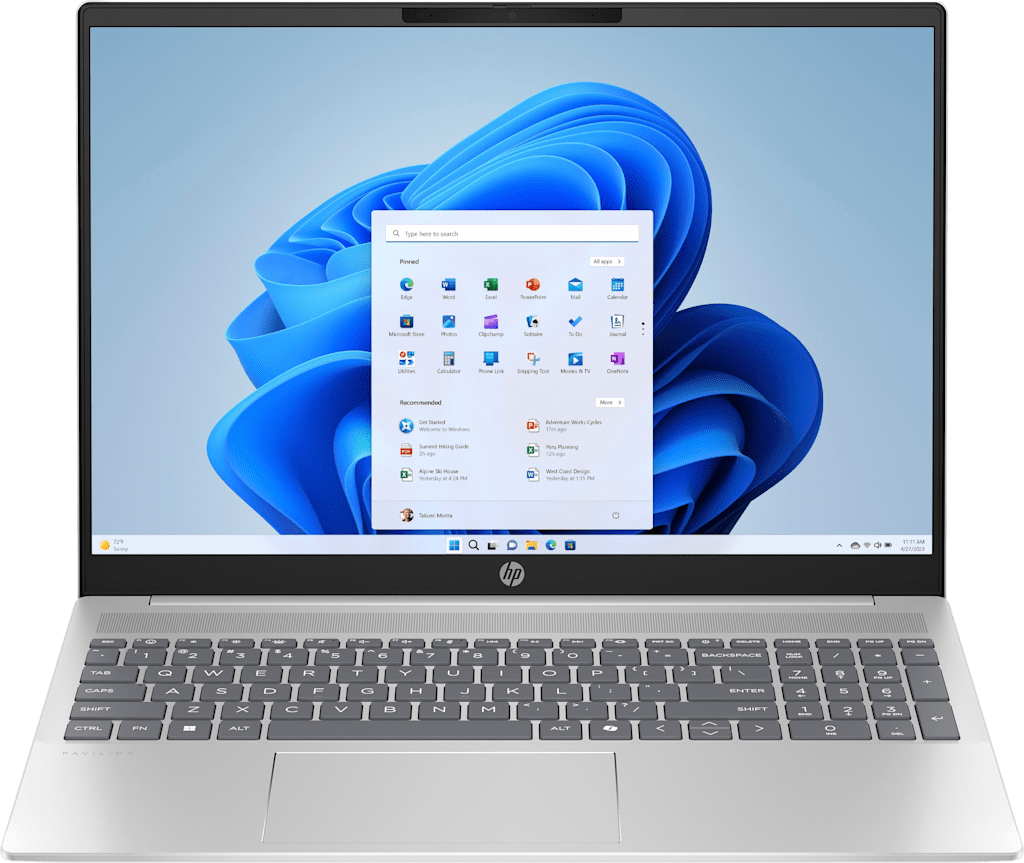 HP 16'' Laptop R7-8840U, 16GB RAM, 1TB SSD, Windows 11 Home - Natural Silver - ONLINE ONLY