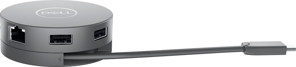 DELL 7-in-1 USB-C Travel Hub DA310. Black - ONLINE ONLY