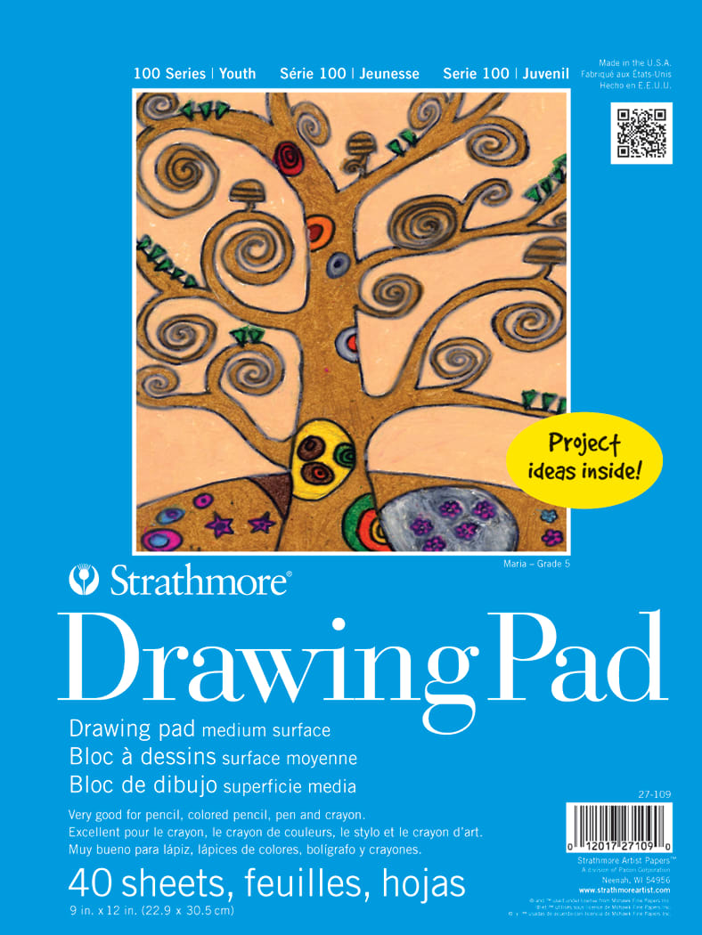 Kids Paper Pad Drawing 9X12 40 Sheets